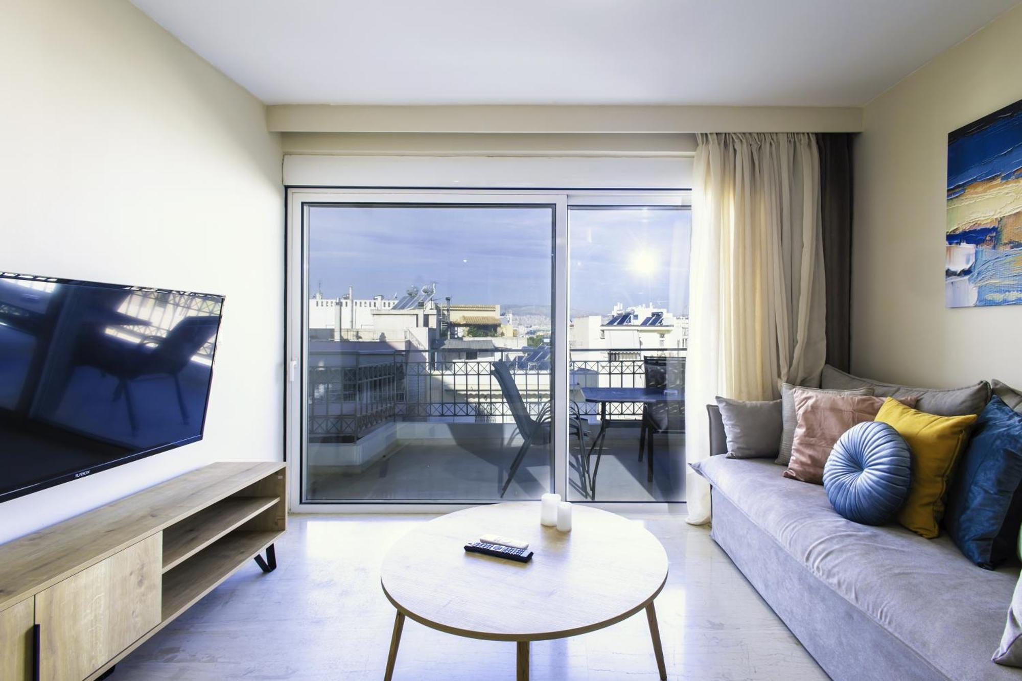 Lis153 By Smart Cozy Suites - Top Floors With Amazing City View - Available 24Hr Atenas Exterior foto